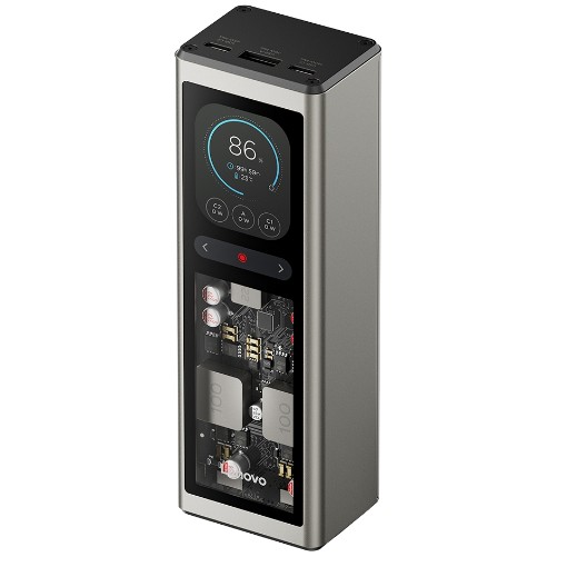 תמונה של סוללת גיבוי Lenovo 140W PowerBank צבע אפור זהב G0A3140WWW