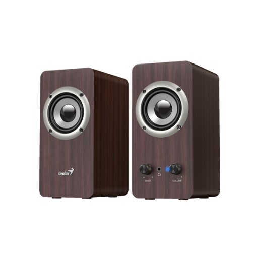 Picture of Genius SP-HF400 2.0 Wooden Speakers.