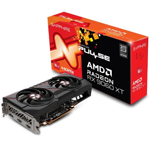 Изображение Видеокарта Sapphire PULSE Radeon RX 9060 XT GAMING OC 16GB.