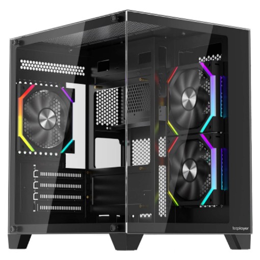 Изображение Корпус компьютера 1StPlayer BV5 Mini Tower черного цвета.