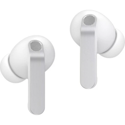 Picture of Samsung Galaxy Buds4 Pro Wireless Earbuds (SM-R640) in white with active noise cancellation.