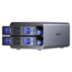 Picture of External enclosure for hard drive UNITEK S1308A01 with 2 USB-C ports.