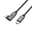 תמונה של כבל USB-C זוויתי UNITEK 100W באורך 3 מטר C14123BK-3M