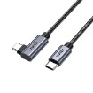 Изображение Угловой USB-C кабель UNITEK 100W, штекер-шнекер, длина 5 метров C14123BK-5M.
