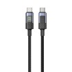 Picture of USB-C to USB-C cable UNITEK with LED display, 60W power, C14158A.