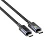 Picture of USB-C to USB-C cable UNITEK with LED display, 60W power, C14158A.