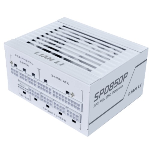 תמונה של ספק כוח Lian-Li SP850P 850W Platinum SFX בצבע לבן