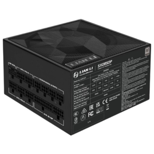 תמונה של ספק כוח Lian-Li SX850P 850W Platinum בצבע שחור