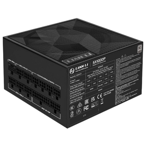 תמונה של ספק כוח Lian-Li SX1000P 1000W Platinum בצבע שחור