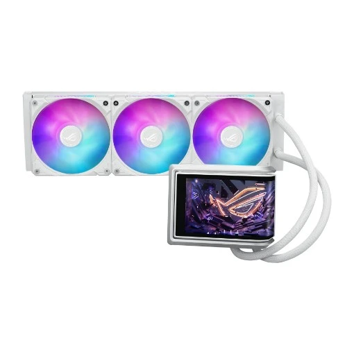 Изображение Жидкостное охлаждение ASUS ROG Ryuo IV 360 ARGB белого цвета.