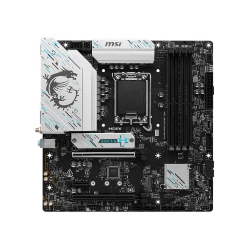 Изображение Материнская плата MSI B760M GAMING WIFI DDR4 черного цвета.