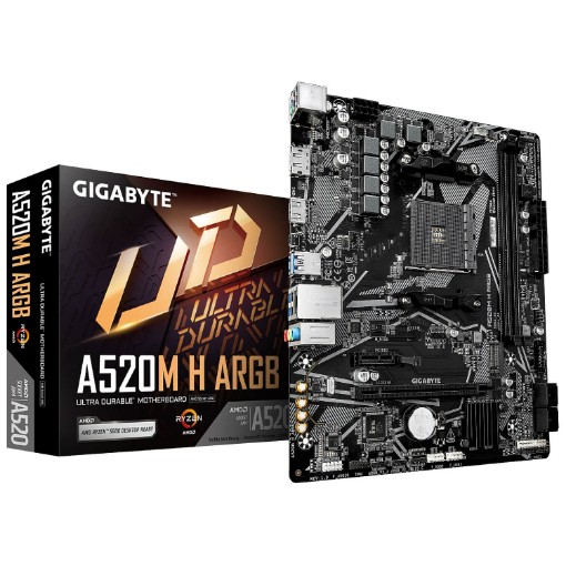 Изображение Материнская плата Gigabyte A520M H ARGB.
