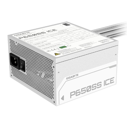 Изображение Блок питания Gigabyte P650SS ICE 650W Silver 80+ White.