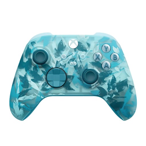 Изображение Беспроводной контроллер Xbox Microsoft Ice Breaker Special Edition в прохладном голубом цвете.