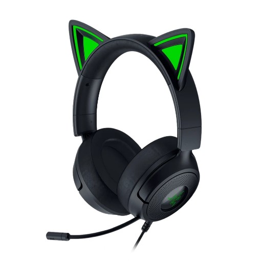Picture of Wired gaming headphones Razer Kraken Kitty V3 X in black.