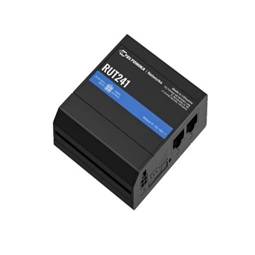Изображение Промышленный сотовый роутер Teltonika RUT241 4G черного цвета.