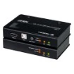 תמונה של מאריך KVM ATEN USB HDMI Cat 6 דגם CE801L/CE801R בצבע שחור