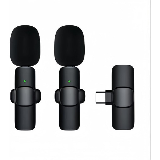 Изображение Беспроводной микрофон-петличка Rillpac K9 Lavalier для смартфонов USB-C.