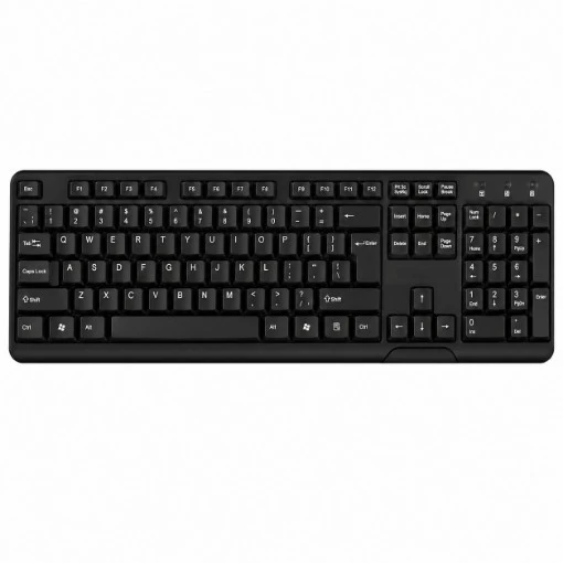 תמונה של מקלדת Silver Line USB Wired KB-889 צבע שחור עברית / אנגלית / רוסית USB