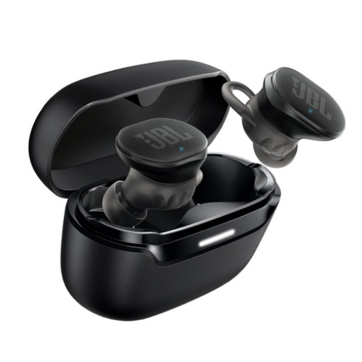 Picture of JBL Endurance Race 2 TWS wireless headphones in black.