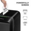 תמונה של מגרסת נייר Fellowes LX221 מיקרו-קאט 5050401 בצבע שחור