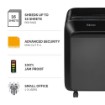 תמונה של מגרסת נייר Fellowes LX210 מסדרת LX Powershred בצבע שחור