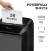תמונה של מגרסת נייר Fellowes LX210 מסדרת LX Powershred בצבע שחור