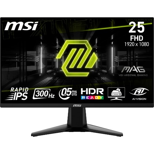 Изображение Монитор MSI MAG 255XF 24,5 дюйма Rapid IPS черный.