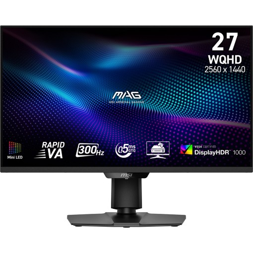 Изображение Монитор MSI MAG 274QPF X30MV размером 27 дюймов черного цвета.