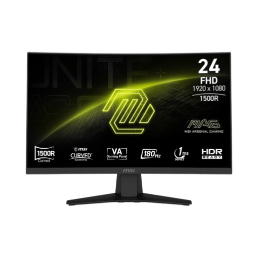 Изображение Изогнутый игровой монитор MSI MAG 244C VA размером 23,6" FHD 180 Гц.