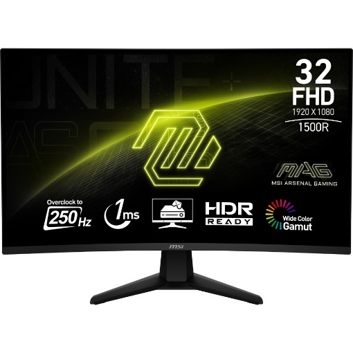 Изображение Игровой изогнутый монитор MSI MAG 32C6X VA размером 31,5" FHD 250 Гц.