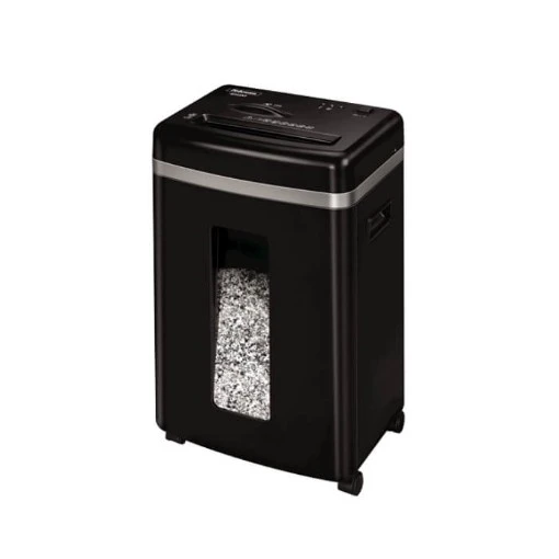 Picture of FELLOWES 450M office shredder in black.