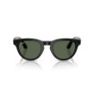 Picture of Smart glasses Ray-Ban Meta Headliner GEN 2 RW4013 50-22 in Shiny Black color with G-15 Green lenses.