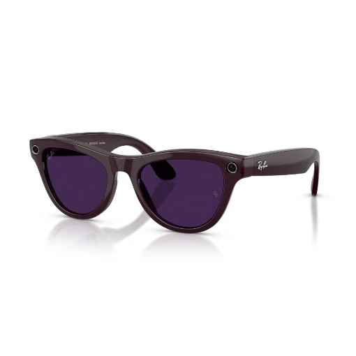 Picture of Ray-Ban Meta Skyler GEN 2 RW4014 52-20 smart glasses in Shiny Mystic Violet color with Clear/Amethyst Transitions® lenses.