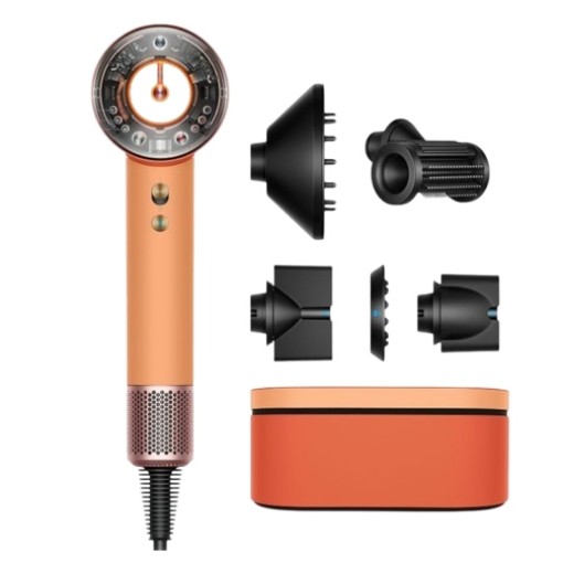 Picture of Professional hair dryer model Supersonic Nural HD16 by Dyson in Apricot/Topaz color.